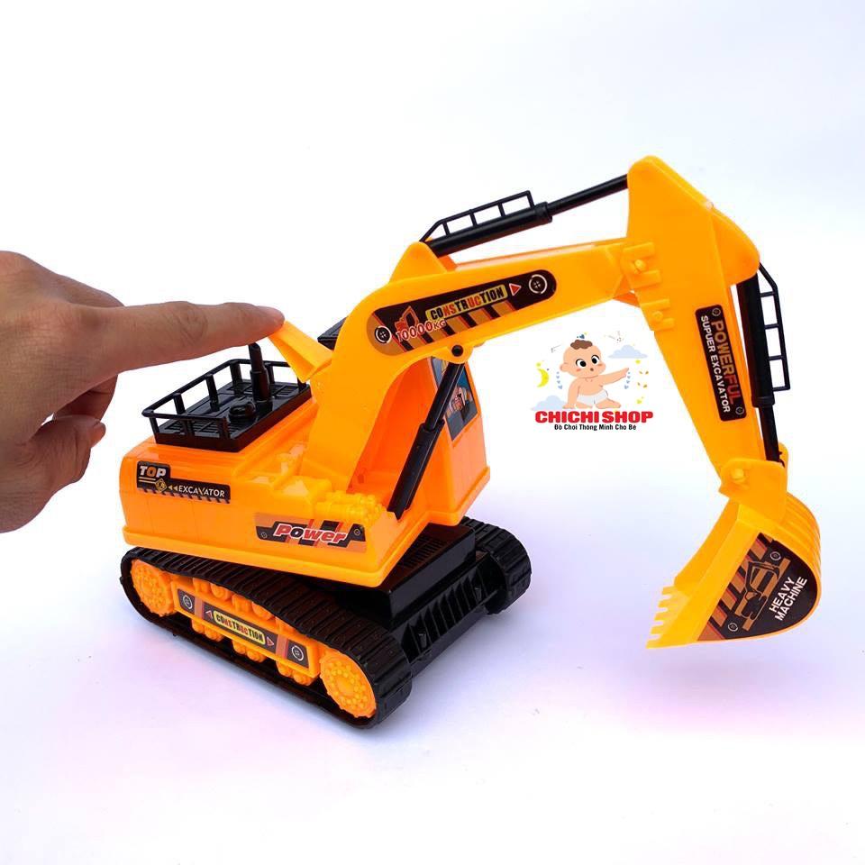 Đồ Chơi Xe Mô Hình Cho Bé Trai, Xe Múc Bánh Xích