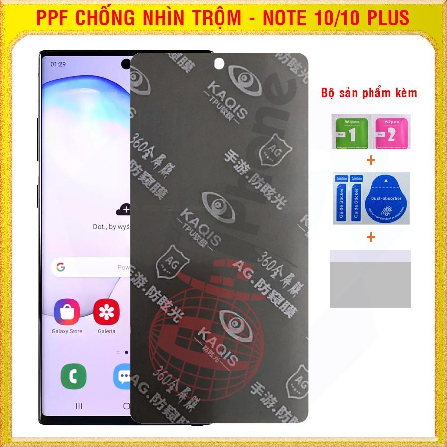 Dán dẻo PPF chống nhìn trộm cho Samsung Note 10, Note 10 Plus (Note 10+)