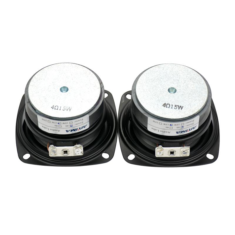 AIYIMA 2PCS Audio Audio Audio Loa 3 inch 4 Ohm 15 W Waterproof Full Tần số âm trầm ngoài trời Altavoz Portatil loa Colum Color: 8 Ohm Speaker