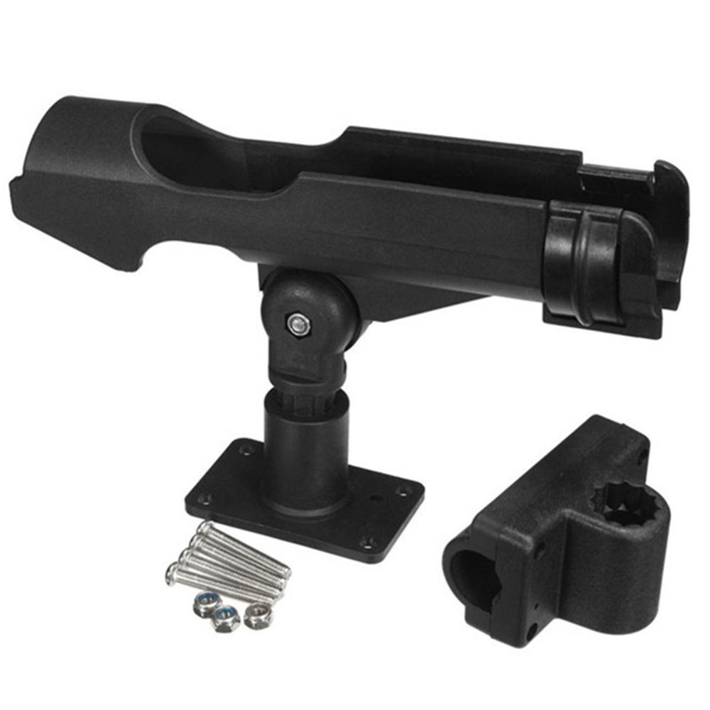 Plastic Fishing Rod Holder Adjustable Fishing Pole Holder with Clamp Folding Rod Racks Holder for Boat Kayak