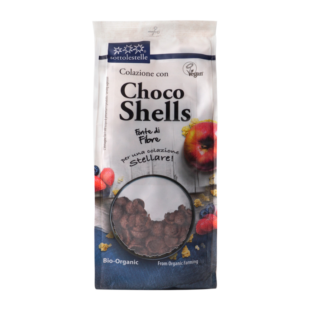 Ngũ cốc hữu cơ socola dạng mảnh Sottolestelle 300g Organic Choco Shell