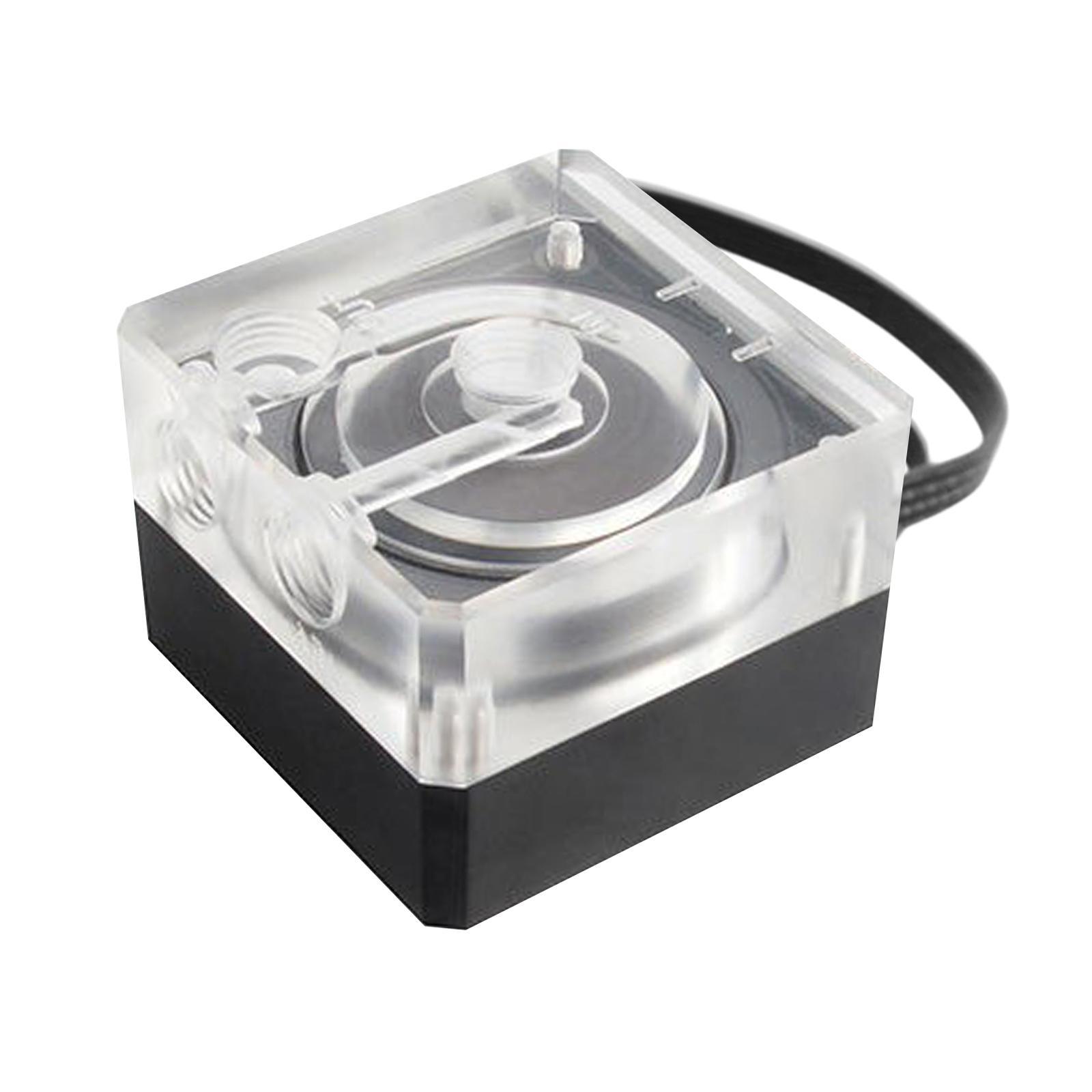 Cubic Water Cooling Pump DC 12V PWM Speed Control Meters