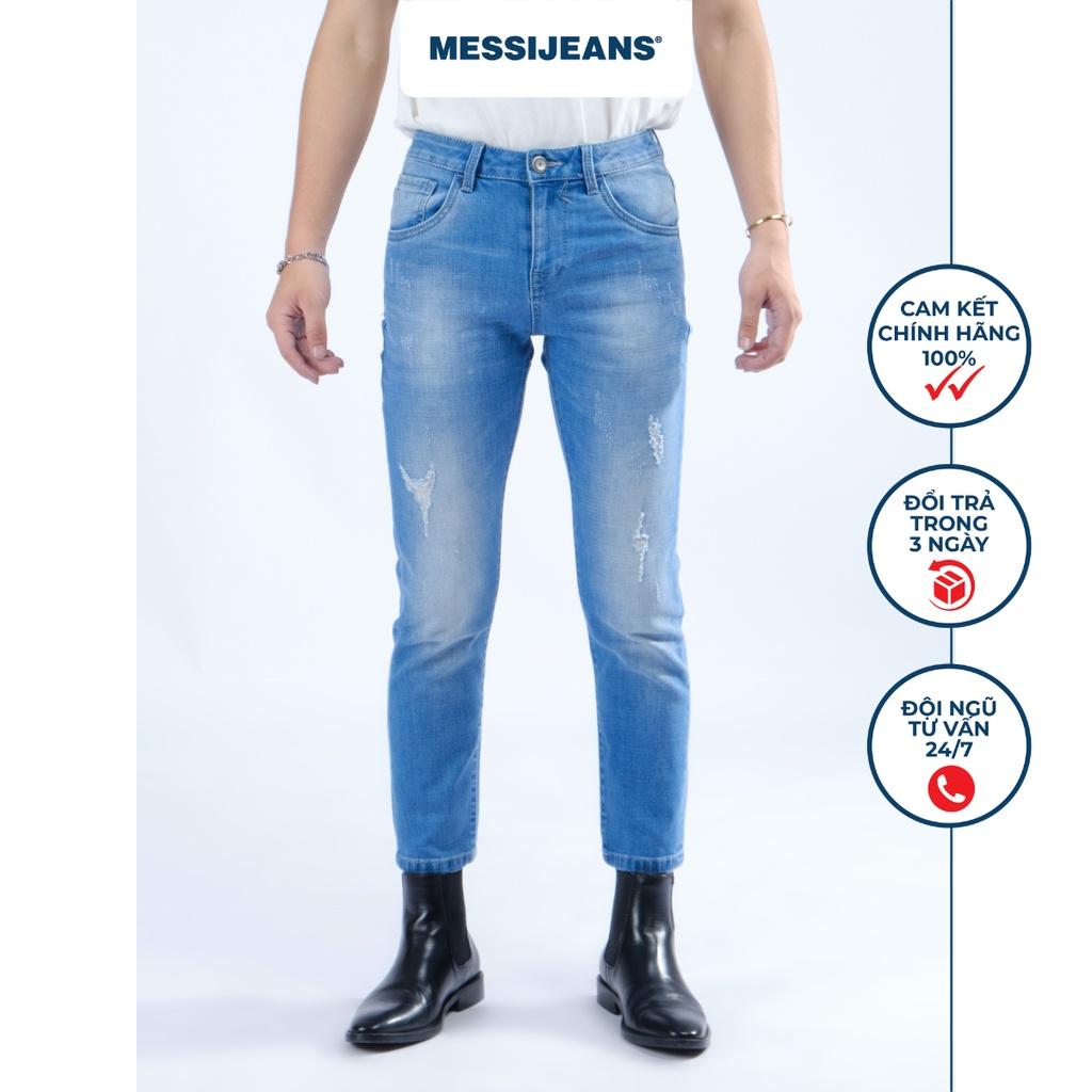 Quần jeans lửng nam ống ôm MESSI SJM1128-20