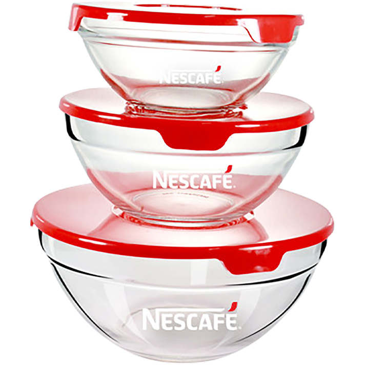 Combo 4 hộp cà phê hòa tan Nescafé Latte sữa hạt vị hạt phỉ (Hộp 10 gói x 24g) - [Tặng bộ 3 thố thuỷ tinh Nescafé]