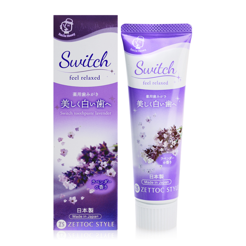 Kem đánh răng hương hoa oải hương Nippon Zettoc Switch Toothpaste Lavender 100g(ZS)