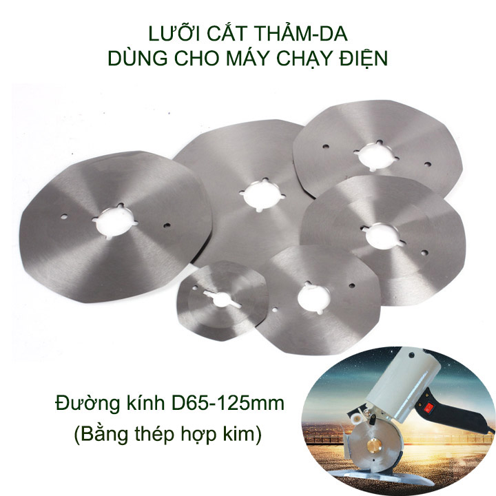 01 Lưỡi cắt thảm, da dùng thay thế cho máy cắt chạy điện, bằng thép hợp kim