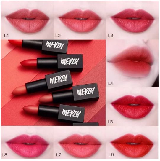 [Ver Noir] Son thỏi siêu lì, mịn mượt Hàn Quốc Merzy The First Lipstick