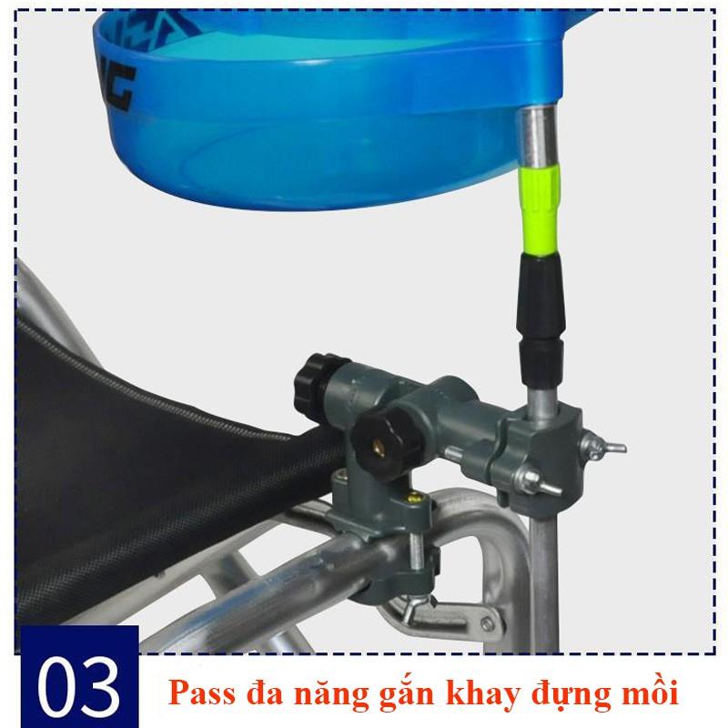 Pass Đa Năng Gắn Ghế Câu Cá , Khay Đựng Mồi, Chống Cần Câu LK-10