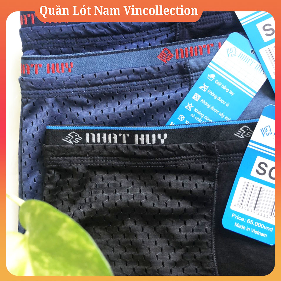 |Combo 6| Quần Lót Nam Đùi Nhật Huy Vải Lưới Lỗ To Thoáng Mát Cao Cấp Boxer Nam Quần ship nam đẹp đùi combo thun lạnh sexy cao cấp lớn nhỏ - Quần Lót Nam Vincollection