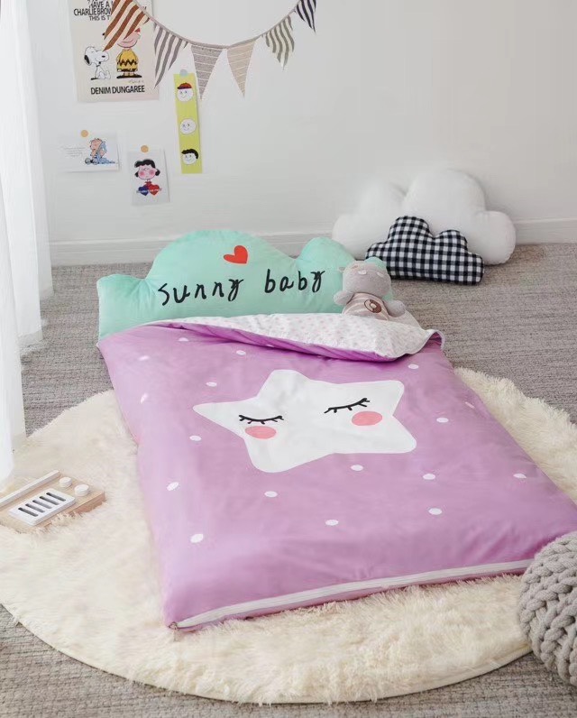 Túi Ngủ Ủ Ấm Cho Bé Vải Nỉ Co Dãn 4 Chiều