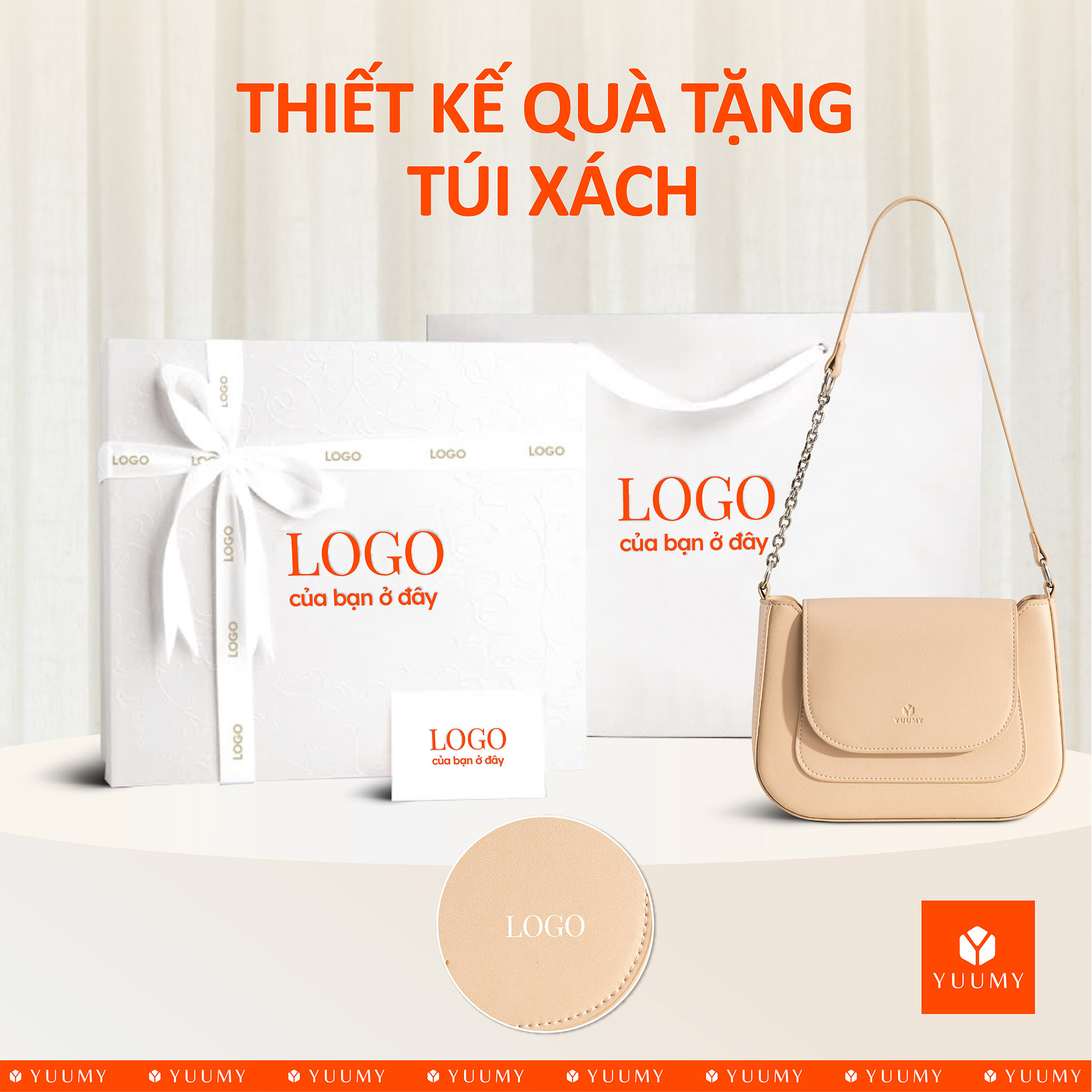 Túi Yuumy ( Thời trang nữ nắp gập bo viền tối giản size 22- Túi đeo vai da Seasand YN342 )