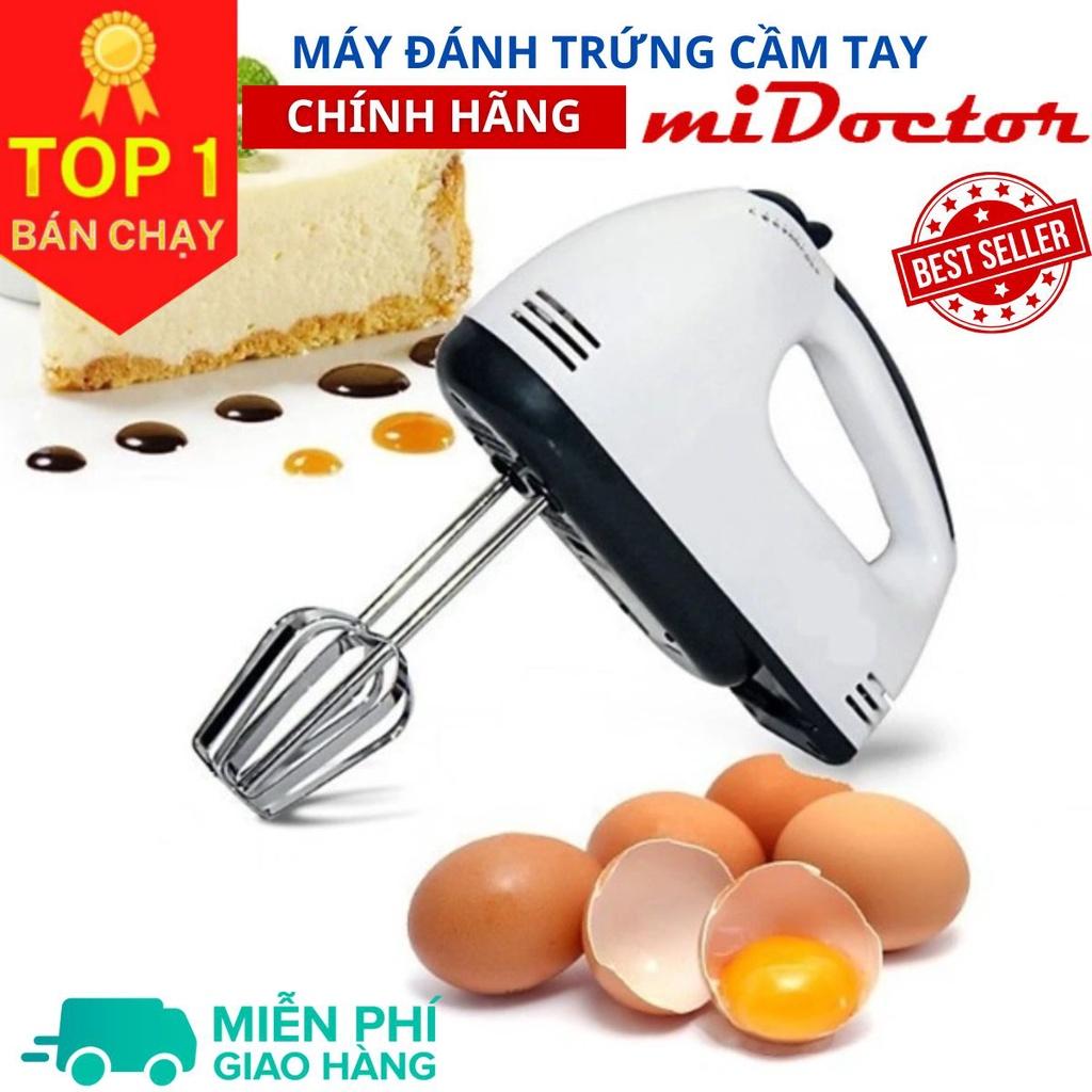 Máy nhào bột đánh trứng kem bơ cầm tay 7 tốc độ, máy làm bánh GE-M01A Thép không gỉ siêu bền - Hàng chính hãng miDoctor