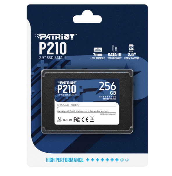 Ổ Cứng SSD Patriot P210 256Gb 2.5 inch Sata III Hàng chính hãng