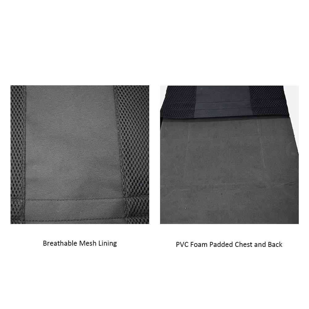 Áo vest nhẹ thiết kế tháo ra nhanh chóng, ngực và lưng có đệm, và lớp lót lưới