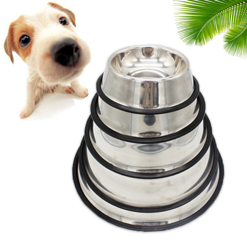 Bát Ăn Inox Đế Chống Trượt Cho Chó Mèo