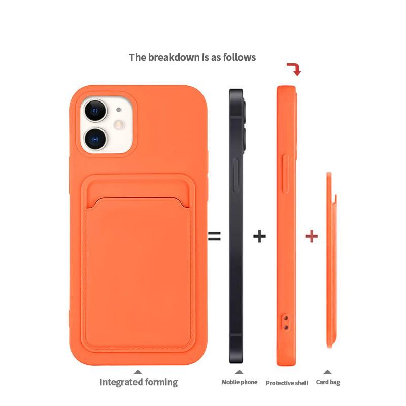 Ốp lưng dành cho iphone Có Khe Đựng Thẻ Thời Trang Cho Iphone 12 Mini Pro Max 11 Pro Max Xr Xs Max 6 7 8 Plus