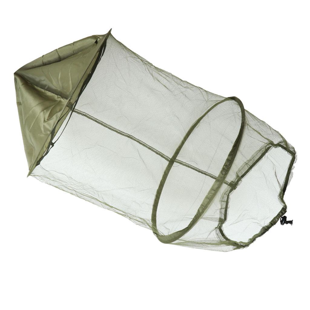 Outdoor Mosquito Insect Hat Bug Mesh Head Net Face Protector Travel Camping