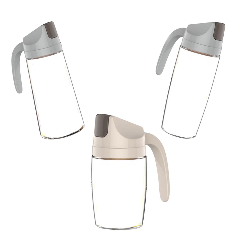 3pack Oil Liquor Dispenser Bottle Auto Flip Top Stopper 300/600/630mml