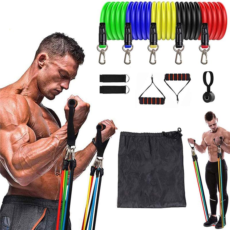 Bộ 11 Co Giãn Chống Ban Nhạc Bộ Tập Luyện Cao Su Elast Ban Nhạc Dành Cho Tập Thể Dục Thể Thao Tập Gym Tập Thể Dục Đào Tạo Kéo Dây