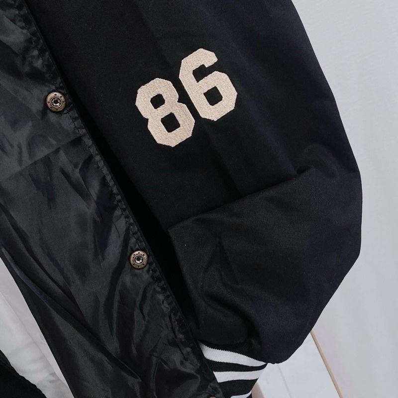 Áo bomber kaki Baker 86/ Đen/ Nam nữ unisex