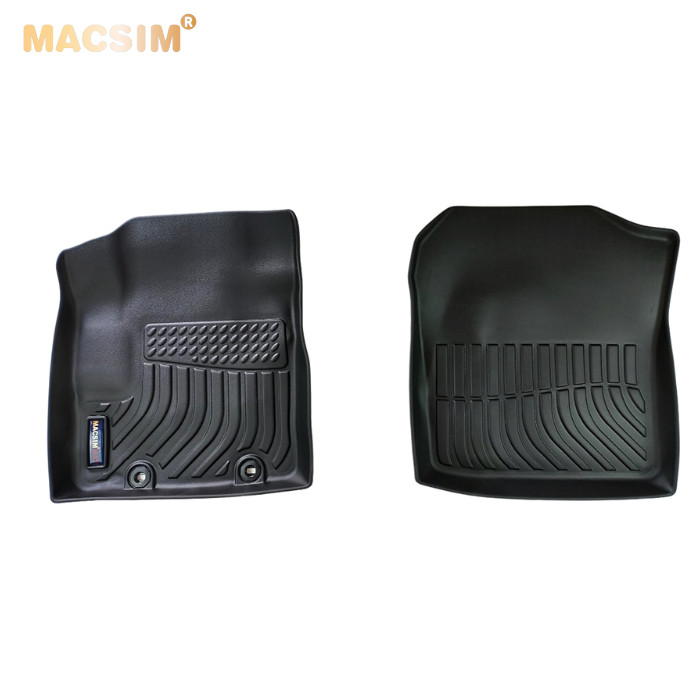 Thảm lót sàn xe ô tô Toyota Veloz/ Avanza 2022 Nhãn hiệu Macsim chất liệu nhựa TPE cao cấp màu đen