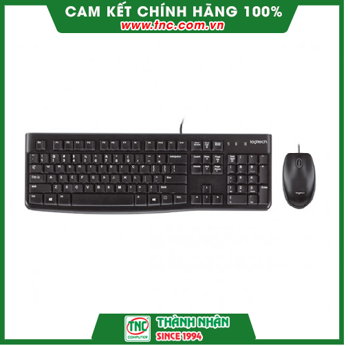 Combo Bàn Phím Chuột Có Dây Logitech Mk120 - Hàng Chính Hãng