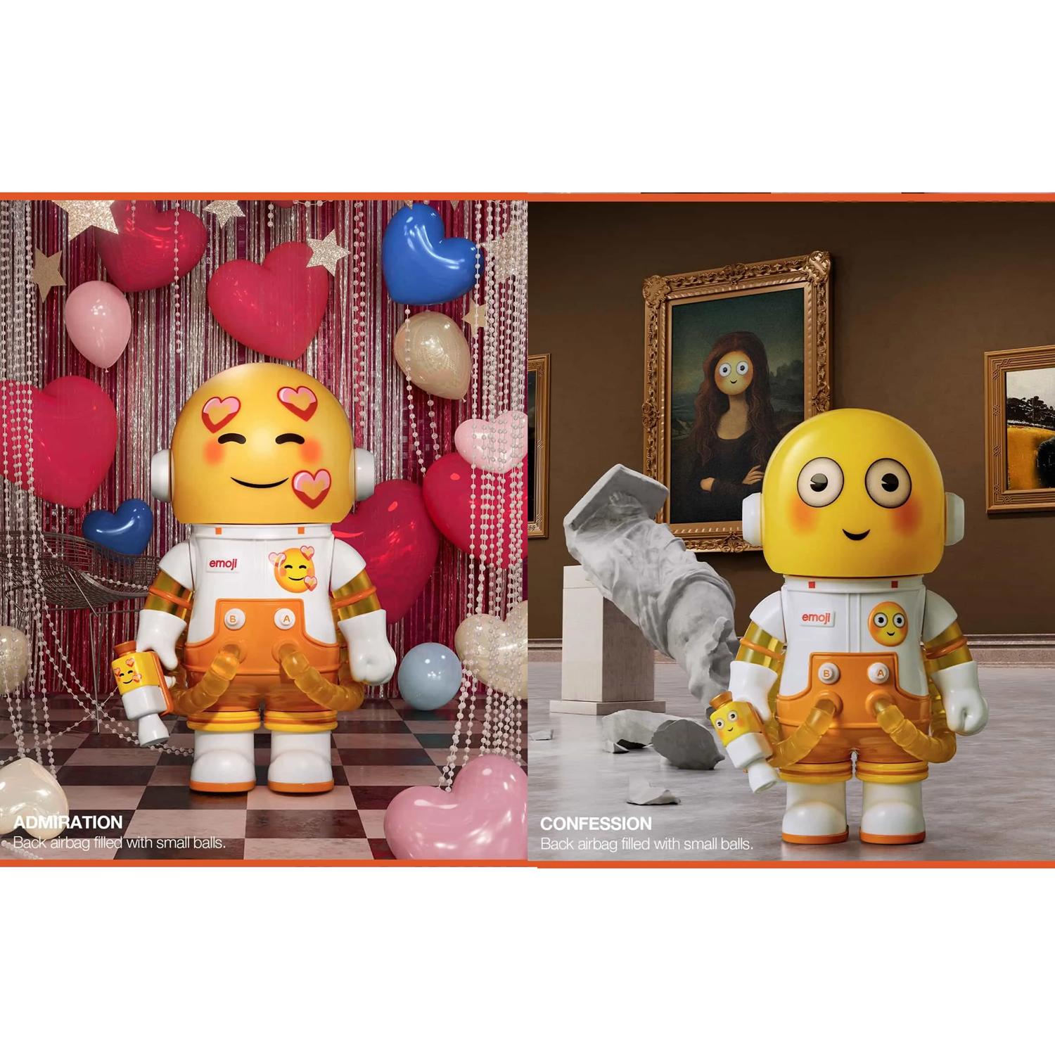 Đồ Chơi Mô Hình Pop Mart Mega Space Molly 100% x Emoji Series 4 (Mẫu Sản Phẩm Bên Trong Là Ngẫu Nhiên)