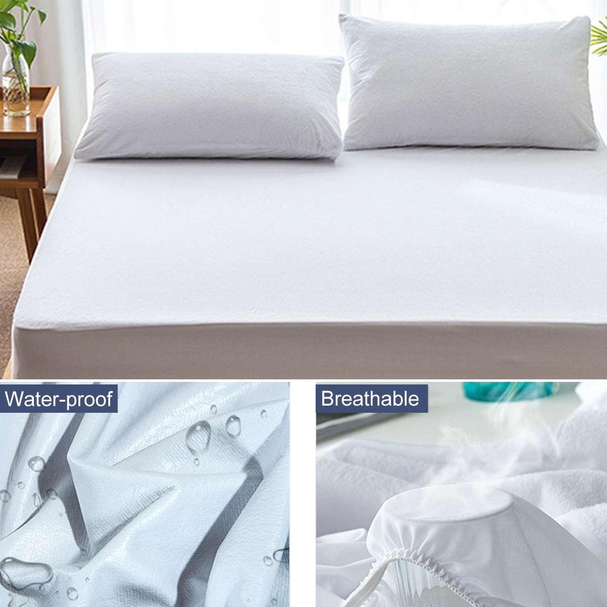6 Kích Cỡ Tấm Bảo Vệ Nệm Chống Thấm Thoáng Khí Bộ Chăn Ga Lót Cao Cấp Không Gây Dị Ứng Chăn Ga Nhà Khách Sạn Trang Trí