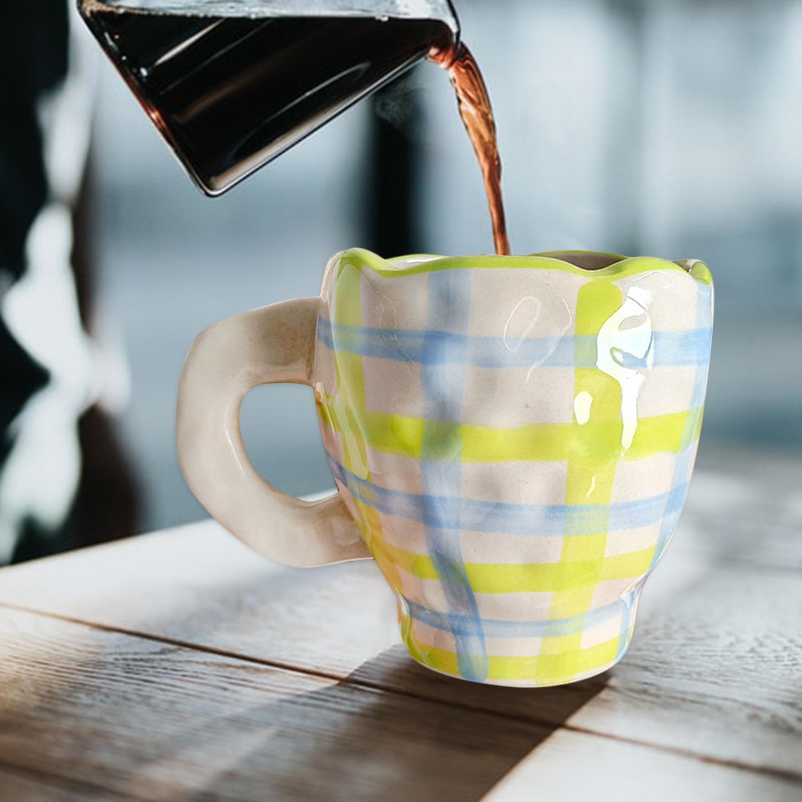 2 Pieces Ceramic Coffee Mugs Cups Breakfast Juice Milk Water Cups Gift