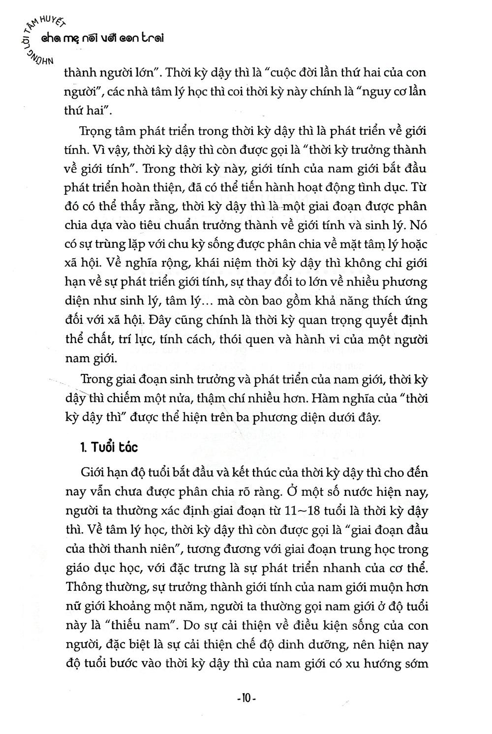 Sách Những Lời Tâm Huyết Cha Mẹ Nói Với Con Trai