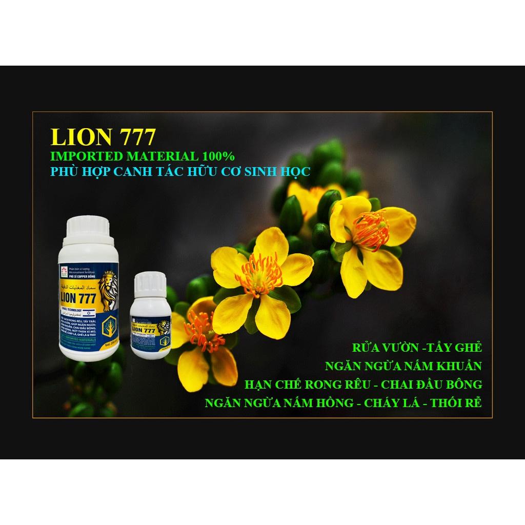 Phân bón vi lượng Lion 777 Đồng Sinh Học 250ml Tẩy rong rêu và Tẩy trái