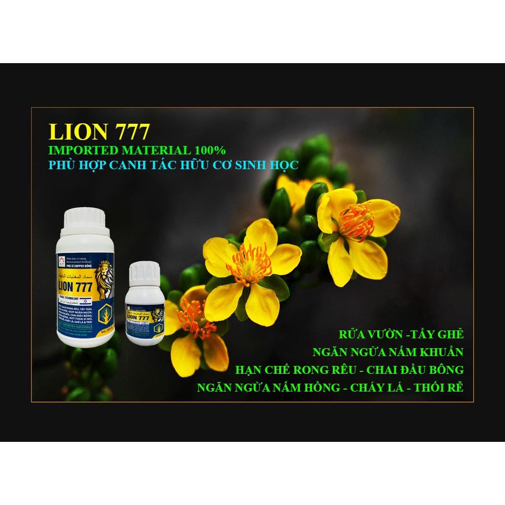 Phân bón vi lượng Lion 777 Đồng Sinh Học 50ml trừ Nấm Hồng và Tẩy Rong Rêu