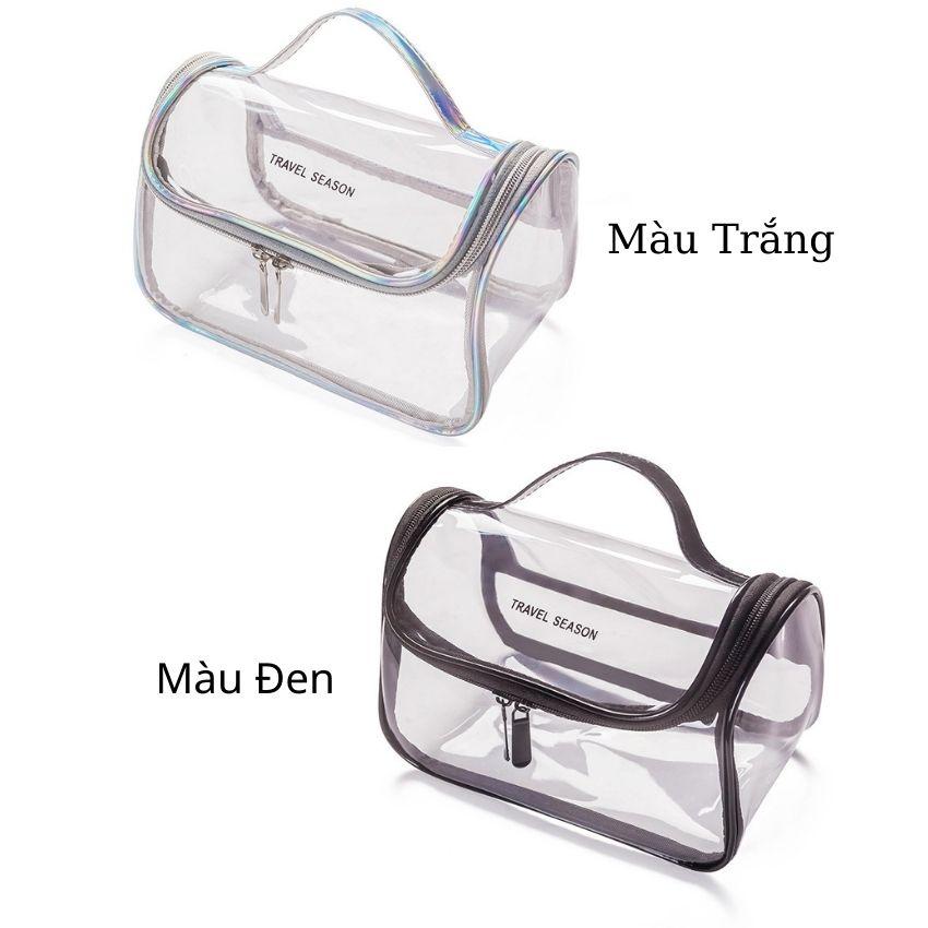 Túi Đựng Mỹ Phẩm Pvc Cao Cấp Size Lớn Đựng Đồ Trang Điểm Có Khóa Kéo SUNO STORE TMP06