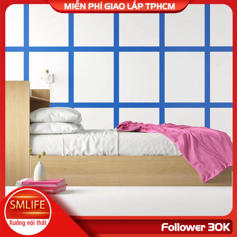 Giường ngủ gỗ hiện đại SMLIFE Senbo | Gỗ MDF dày 17mm chống ẩm | D204xR164xC40cm