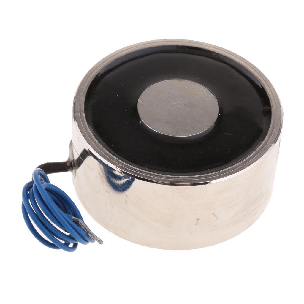 2x Electric Lifting Magnet Electromagnet - Silver, DC 12V 800N