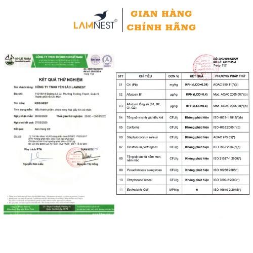 Yến Sào Chưng Sẵn Tam Vị LamNest tươi nguyên chất 30% yến 70ml bồi bổ sức khỏe - yensaocaocaplamnest