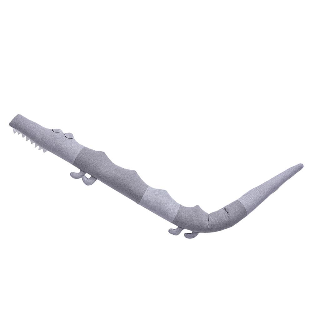1.85m Breathable Soft Infants Babies Protector for Cradle Gray