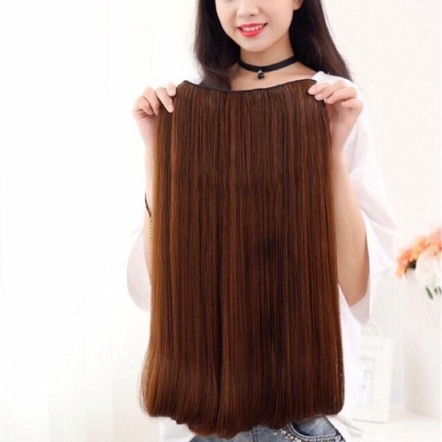 Tóc nữa đầu dài 60cm cúp- hinh thật