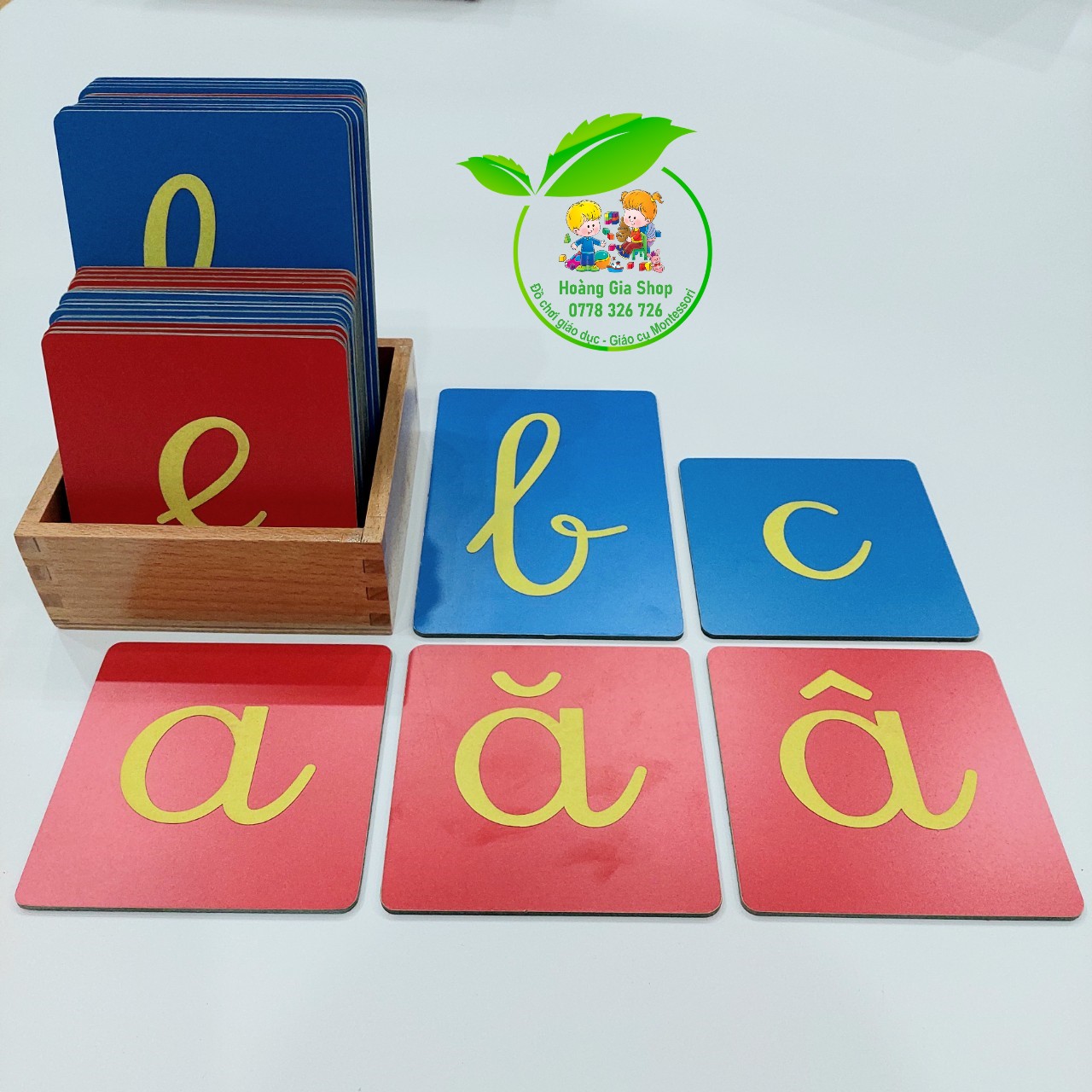 Hộp 29 Chữ cái nhám Tiếng Việt in thường nét viết