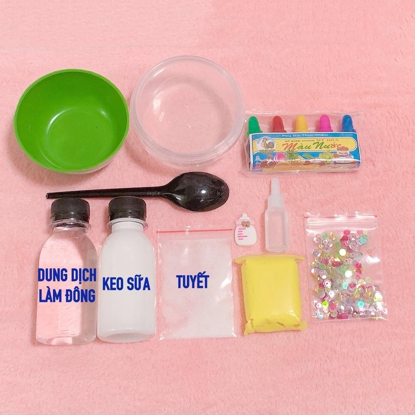 Bộ Kit Làm Slime 10 Món Slime Mây Slime Bơ Cloud Slime Butter - Hương Tuỳ Chọn - Nguyên Liệu Làm Slime