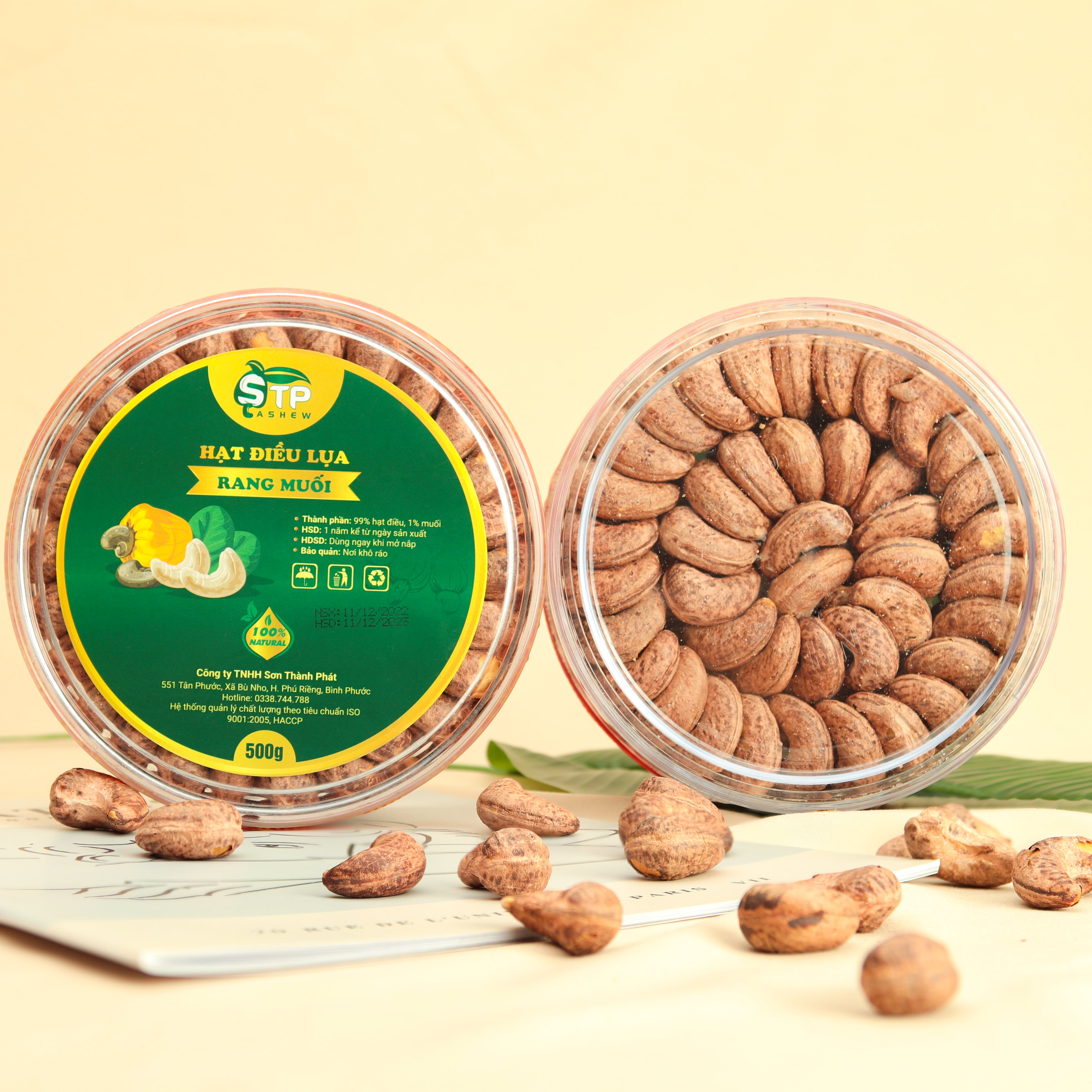 Hạt Điều Rang Muối Nguyên Lụa PSL Cashew 500g – Hạt Điều Bùi Béo, Giàu Chất Dinh Dưỡng, Rất Tốt Cho Sức Khỏe