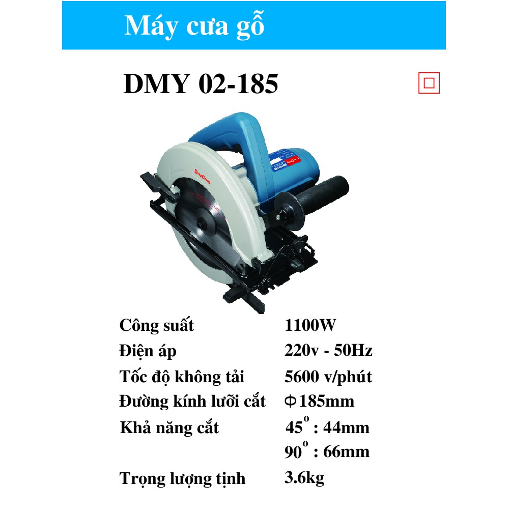 Máy cưa gỗ Dongcheng DMY02-185_Chính Hãng