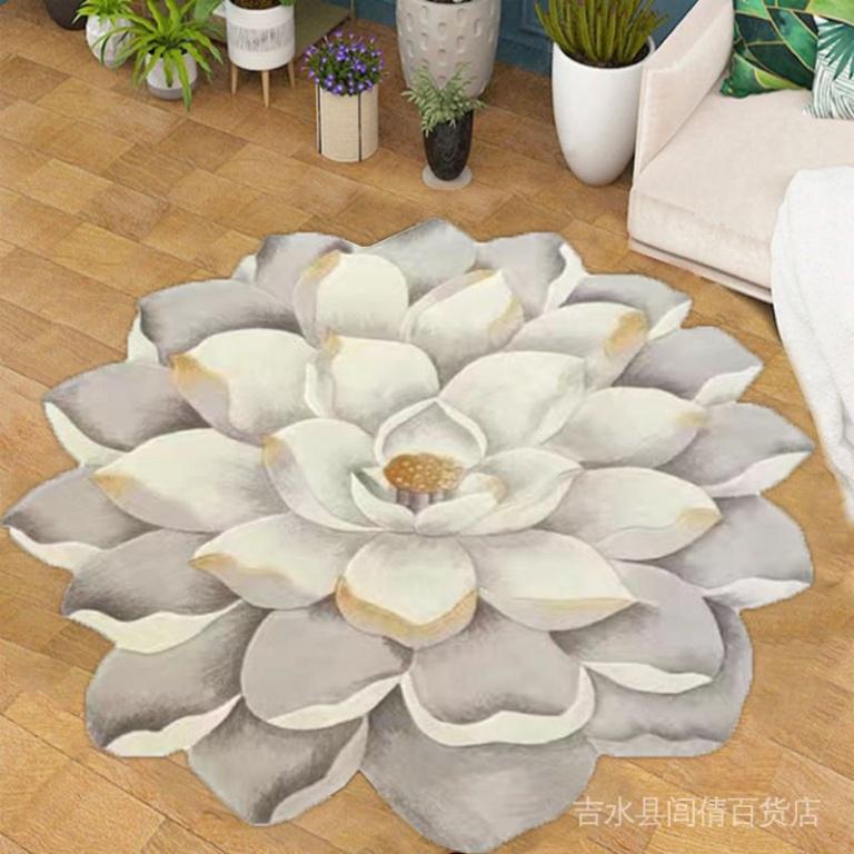 Thảm Lót Sàn Phòng Khách / Phòng Ngủ / Phòng Khách Hình Bông Hoa Đặc Biệt Thấm Hút Nước Chống Tr