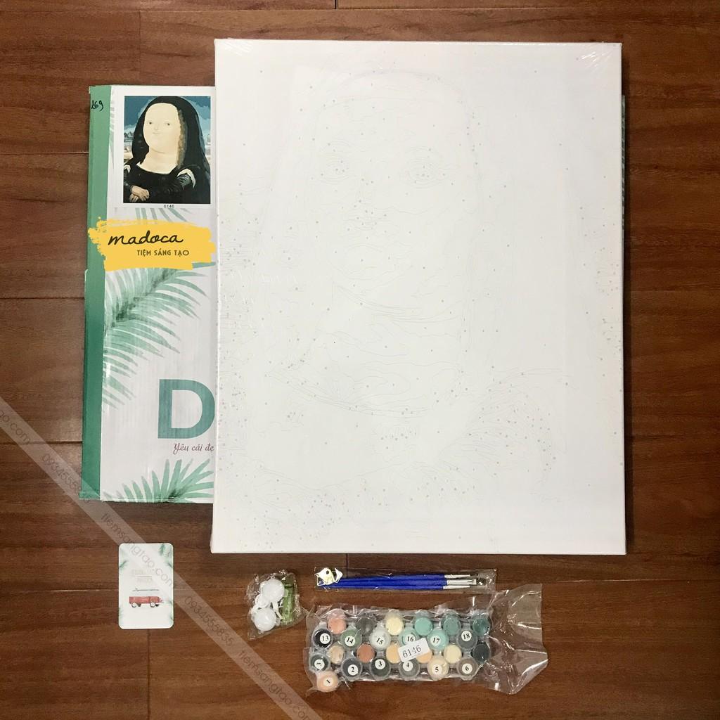 Tranh tô màu 40x50cm có khung Monalisa béo T269