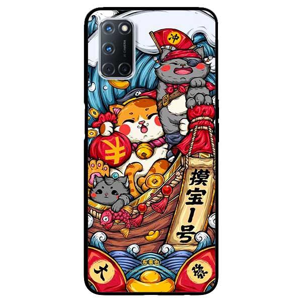 Ốp lưng dành cho Oppo A52 - A72 - A92 - Mèo Sóng Nước