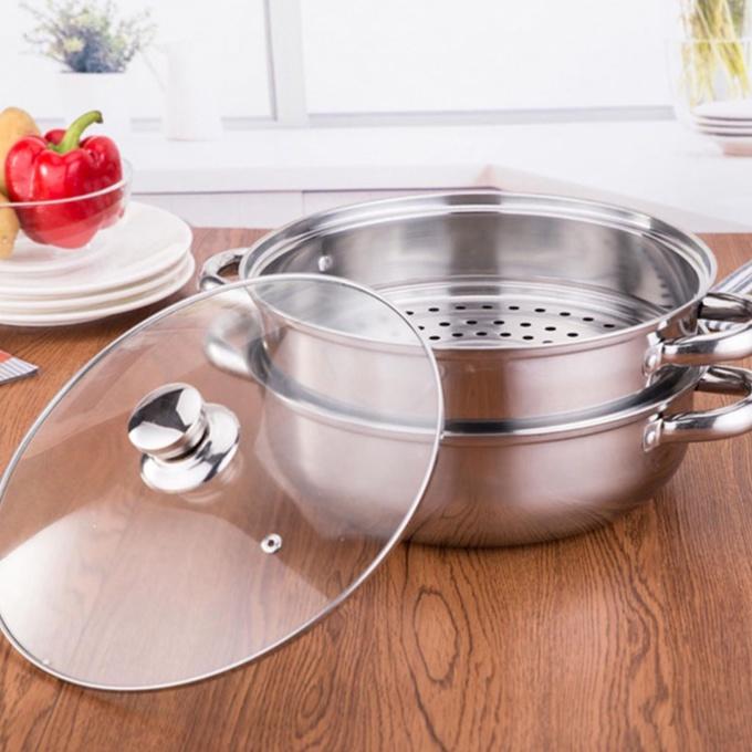 Nồi Hấp Đa Năng , Nồi Hấp 2 Tầng Inox 28cm Cao Cấp