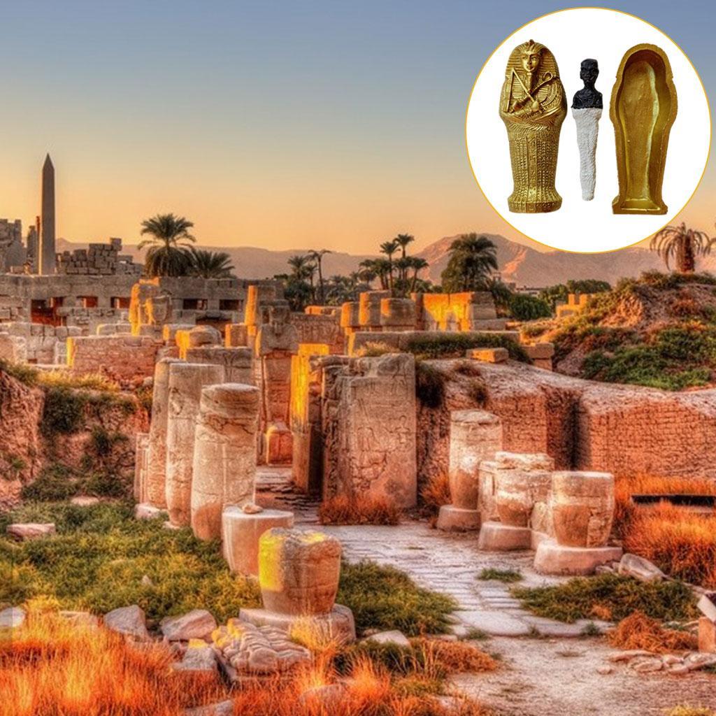 Ancient with Mummy Figurines Statue For Home Tabletop Decors