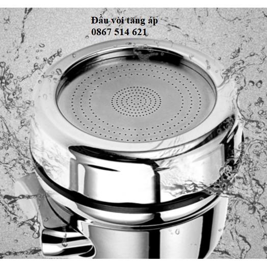 Đầu vòi tăng áp 3 chế độ nước, xoay điều hướng 360 độ, vòi rửa bát - KMISU thiết bị vệ sinh