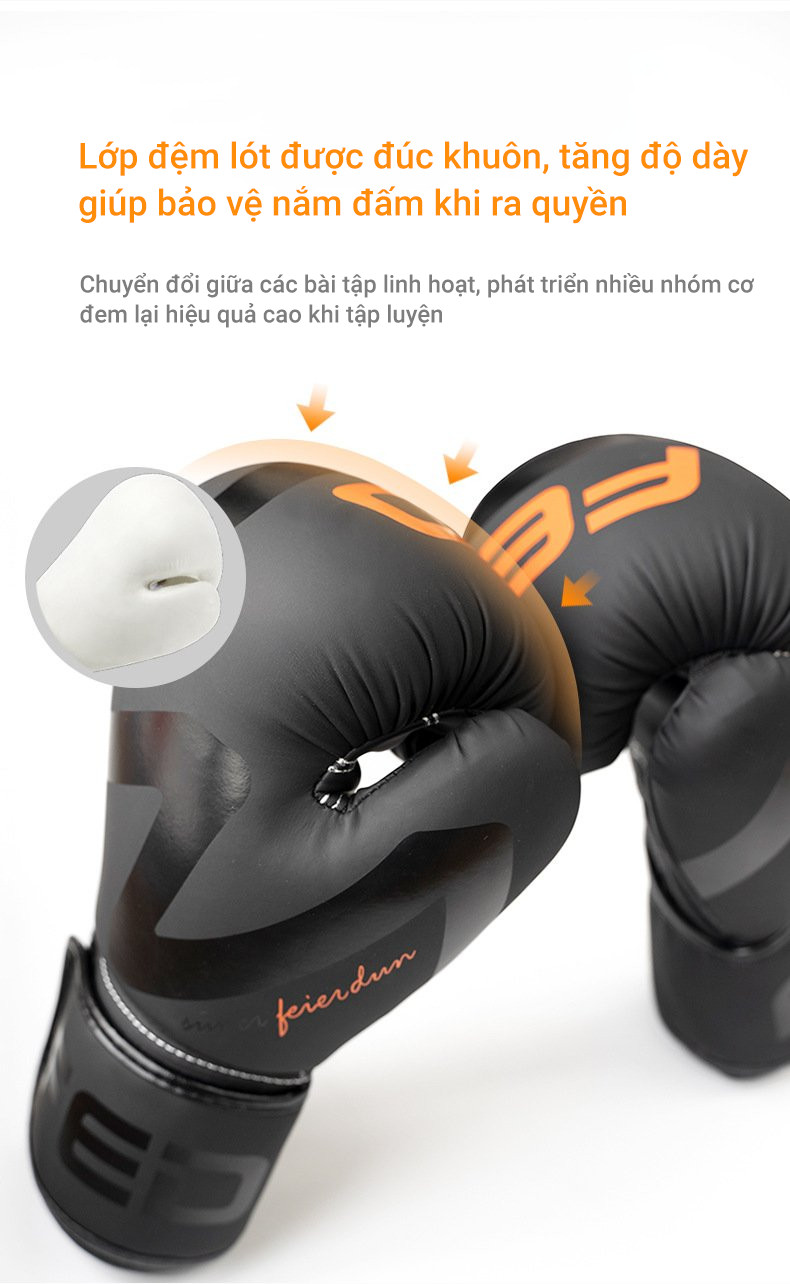 Gang tay boxing Nữ FED-XM0107 size 6oz
