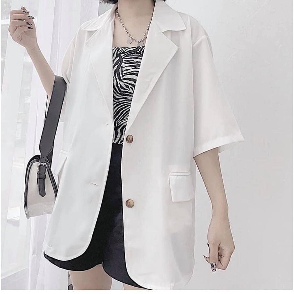 Áo blazer cộc tay